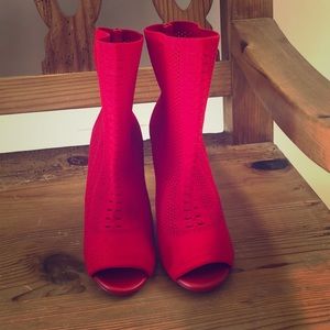 ALDO red sock booties